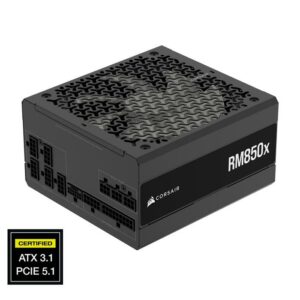 JualCorsair RM850X / RMX850 Cybenetics Gold Fully Modular ATX 3.1 PCIe 5.1 Low-Noise
