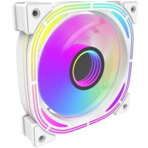 JualAigo DarkFlash INFINITY 24R PRO REVERSE ARGB Single Fan 12CM – White