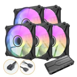 JualAIGO DARKFLASH INFINITY 8 ARGB 5IN1 – 12CM BLACK