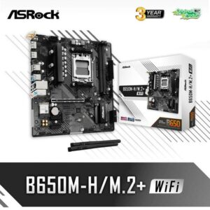 JualASRock B650M-H/M.2+ WIFI (AM5, 2x DDR5, m-ATX, Wifi, Bluetooth)