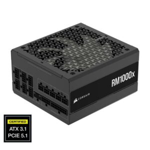 JualCorsair RM1000X / RMX1000 Cybenetics Gold Fully Modular ATX 3.1 PCIe 5.1 Low-Noise