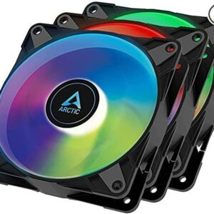 JualARCTIC P12 PWM PST ARGB 3 PACK / 3in1 – 120mm FAN BLACK