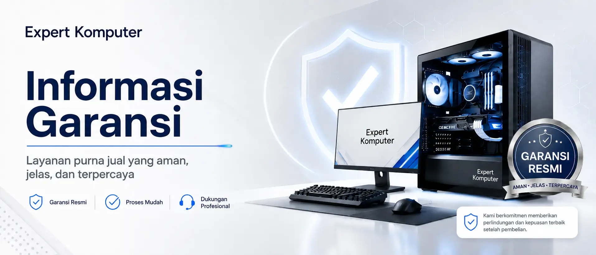 informasi garansi expert komputer