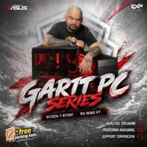 JualGARIT PC SERIES | Ryzen 7 8700F | RX 9060 XT 16GB OC | 32GB | WiFi (Powered by ASUS)