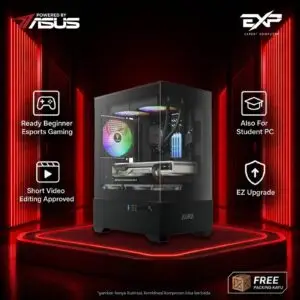 JualEXP PC Gaming | Ryzen 5 5600GT | 16GB | 512GB – PBA [Powered By Asus] Free Packing Kayu
