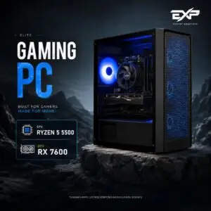 JualEXP PC Gaming | Ryzen 5 5500 | RX 7600 | 16GB | 500GB