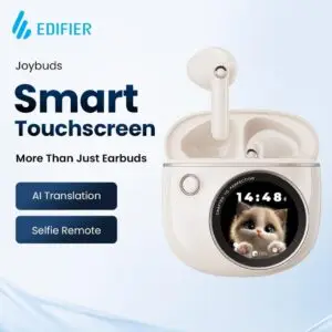 JualEDIFIER JOYBUDS | TWS Touchscreen with 10+ Features [Type C, IP54, Bluetooth V6.0]